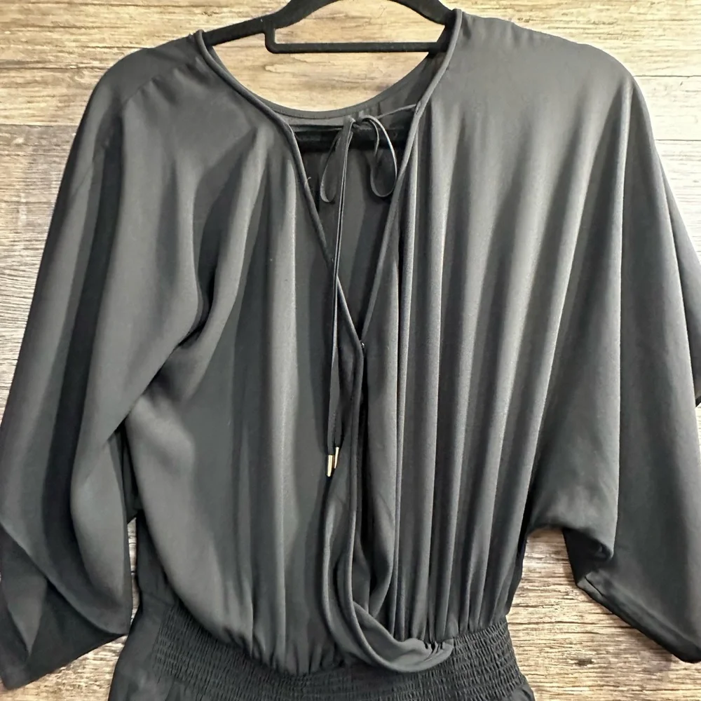 White House Black Market Black Romper - Picture 3 of 8